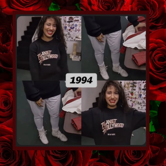 Vintage Planet Hollywood New York Crewneck Sweater | Iconic Selena Quintanilla - Picture 1 of 12